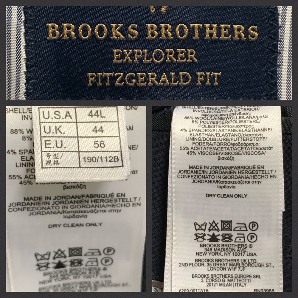 Brooks Brothers Explorer Fitzgerald Fit Blazer 44L - Picture 5 of 6